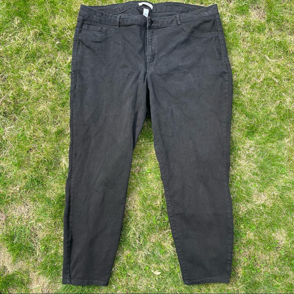 Black skinny jeans plus size 24